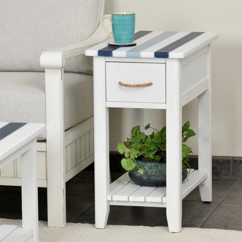 Small chairside table online with drawer
